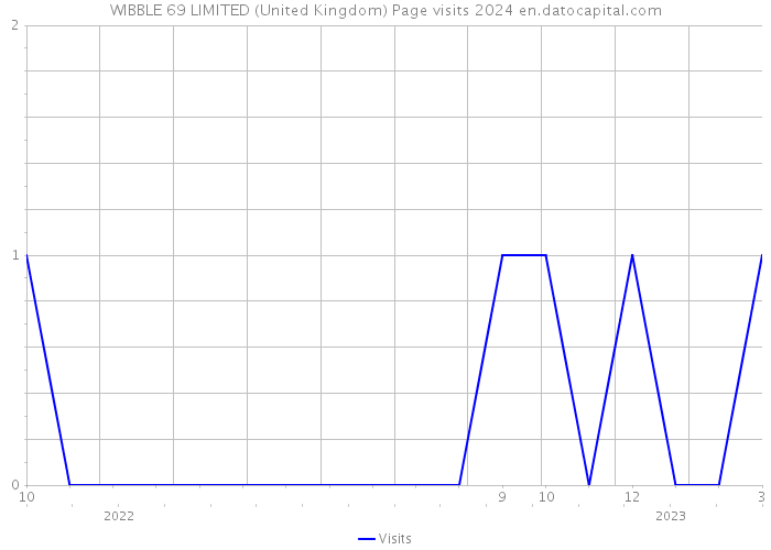 WIBBLE 69 LIMITED (United Kingdom) Page visits 2024 