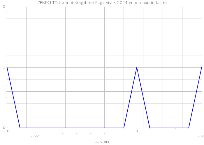 ZENIX LTD (United Kingdom) Page visits 2024 