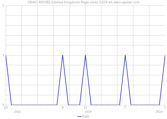 CRAIG MOYES (United Kingdom) Page visits 2024 