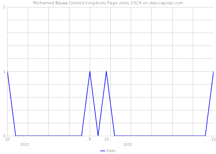 Mohamed Bayaa (United Kingdom) Page visits 2024 