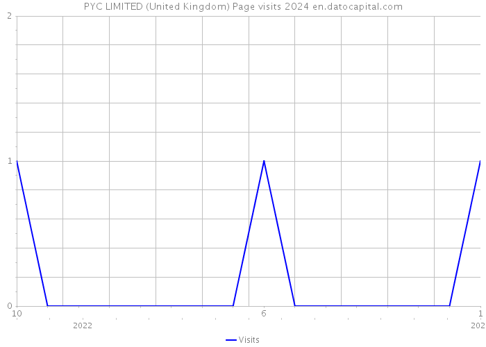 PYC LIMITED (United Kingdom) Page visits 2024 