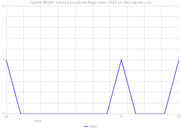CLAIRE BRISBY (United Kingdom) Page visits 2024 