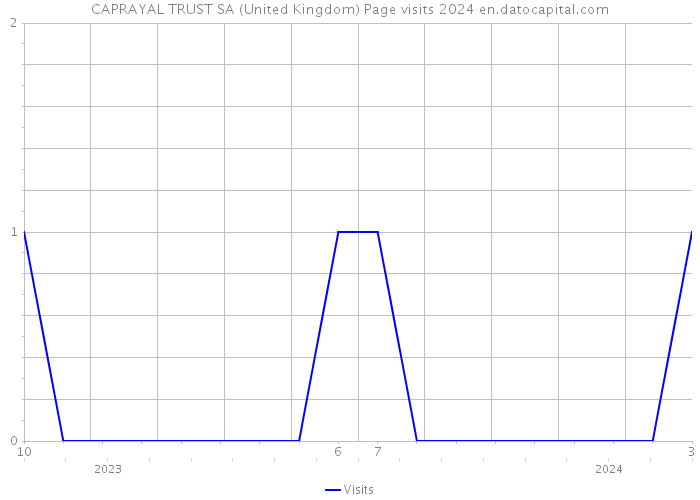 CAPRAYAL TRUST SA (United Kingdom) Page visits 2024 