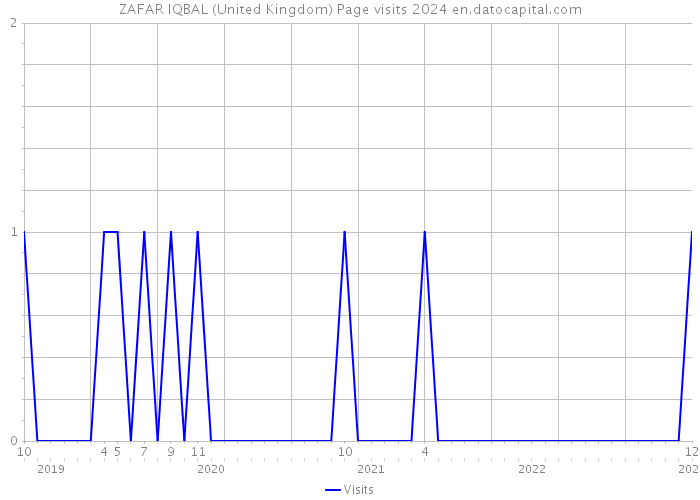 ZAFAR IQBAL (United Kingdom) Page visits 2024 