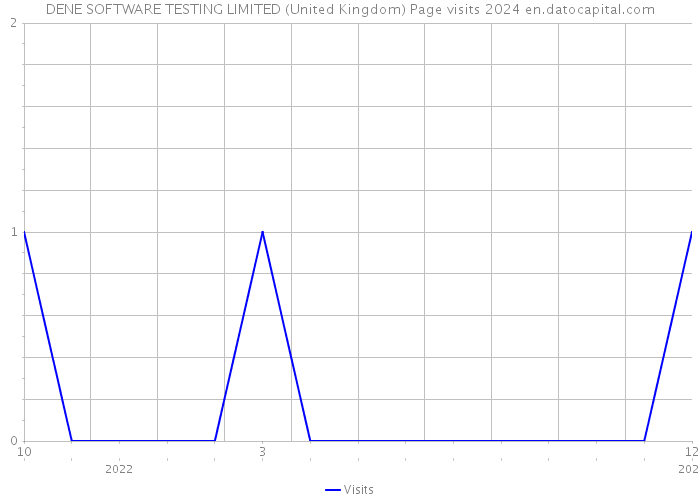 DENE SOFTWARE TESTING LIMITED (United Kingdom) Page visits 2024 