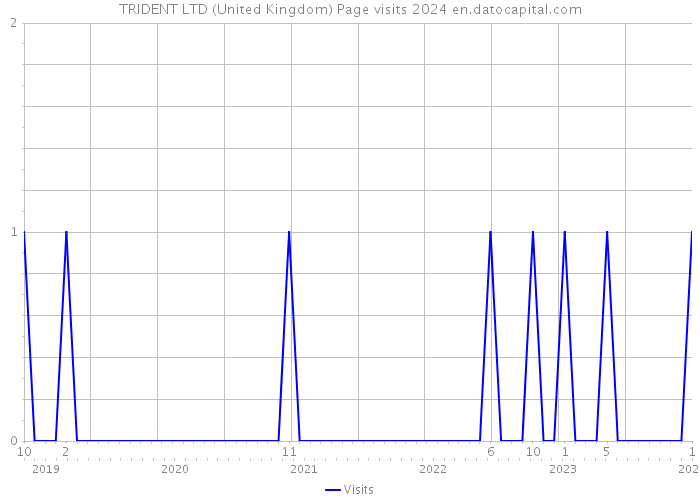 TRIDENT LTD (United Kingdom) Page visits 2024 