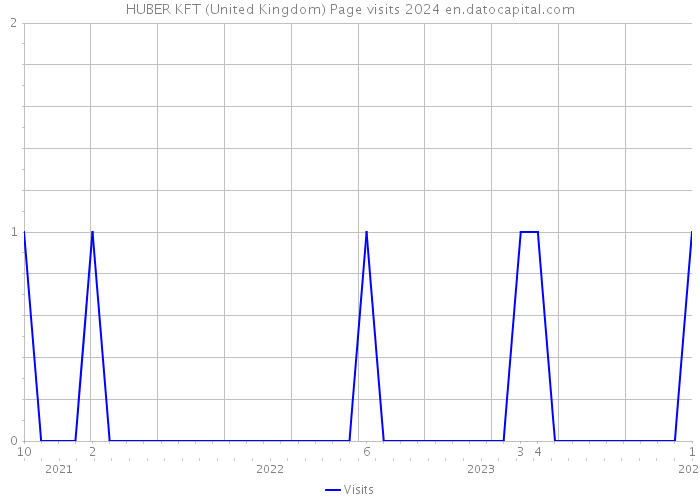 HUBER KFT (United Kingdom) Page visits 2024 