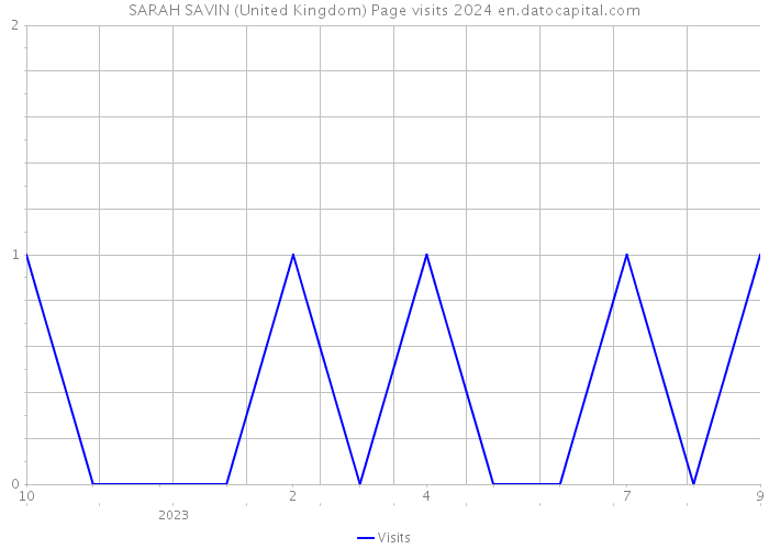 SARAH SAVIN (United Kingdom) Page visits 2024 
