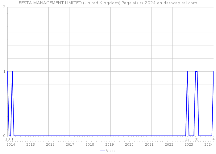 BESTA MANAGEMENT LIMITED (United Kingdom) Page visits 2024 