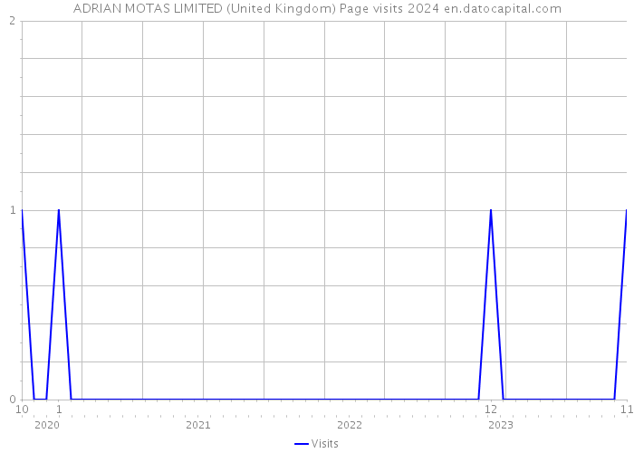 ADRIAN MOTAS LIMITED (United Kingdom) Page visits 2024 