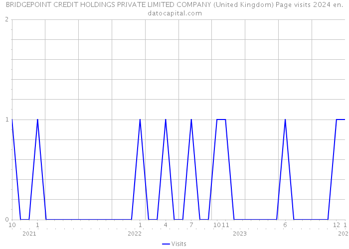 BRIDGEPOINT CREDIT HOLDINGS PRIVATE LIMITED COMPANY (United Kingdom) Page visits 2024 