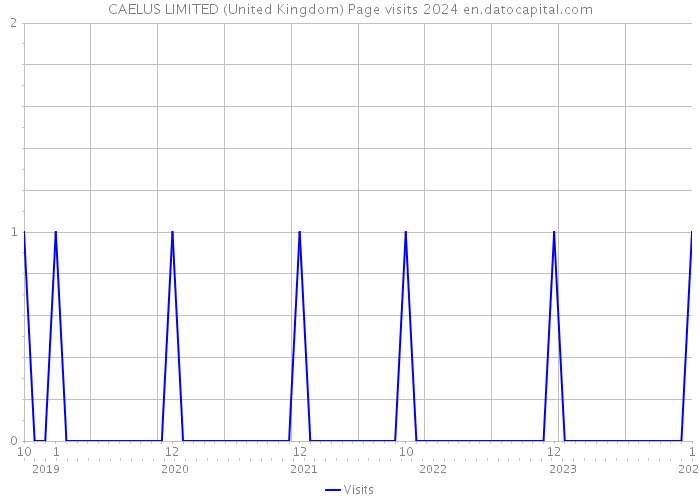 CAELUS LIMITED (United Kingdom) Page visits 2024 
