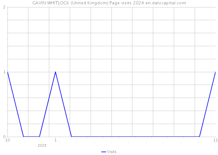 GAVIN WHITLOCK (United Kingdom) Page visits 2024 