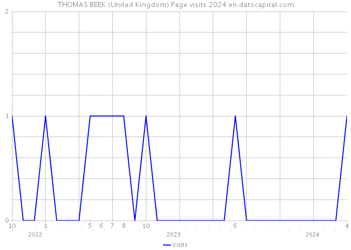 THOMAS BEEK (United Kingdom) Page visits 2024 