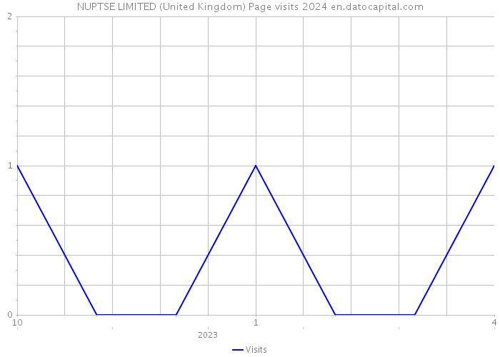 NUPTSE LIMITED (United Kingdom) Page visits 2024 