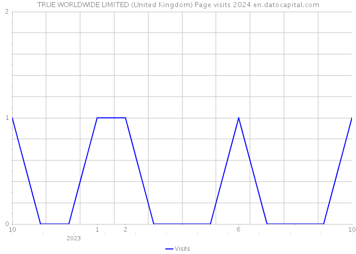 TRUE WORLDWIDE LIMITED (United Kingdom) Page visits 2024 
