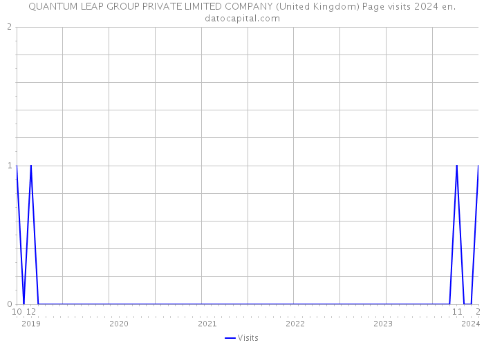 QUANTUM LEAP GROUP PRIVATE LIMITED COMPANY (United Kingdom) Page visits 2024 