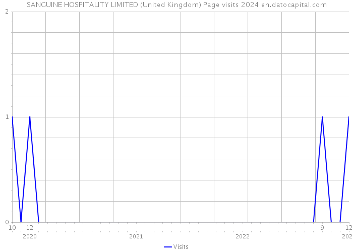 SANGUINE HOSPITALITY LIMITED (United Kingdom) Page visits 2024 