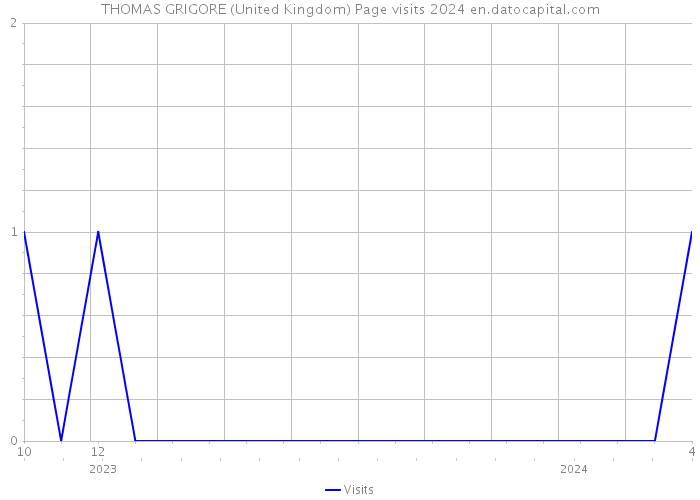 THOMAS GRIGORE (United Kingdom) Page visits 2024 