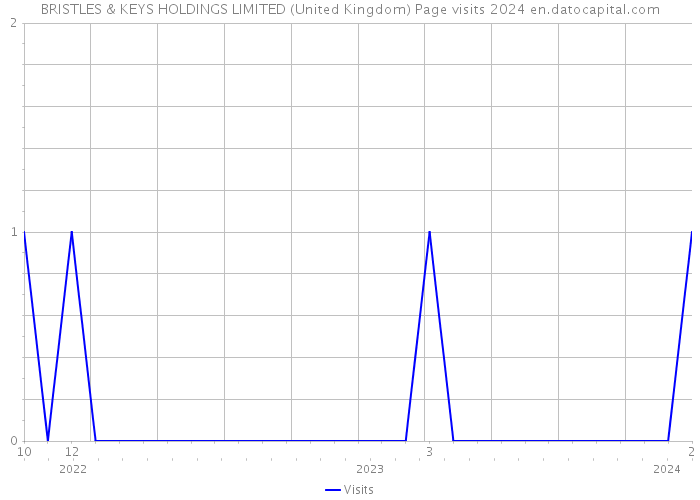 BRISTLES & KEYS HOLDINGS LIMITED (United Kingdom) Page visits 2024 