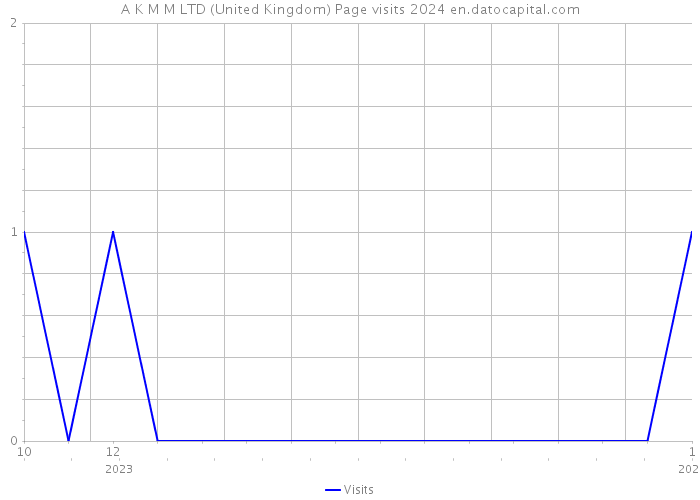 A K M M LTD (United Kingdom) Page visits 2024 