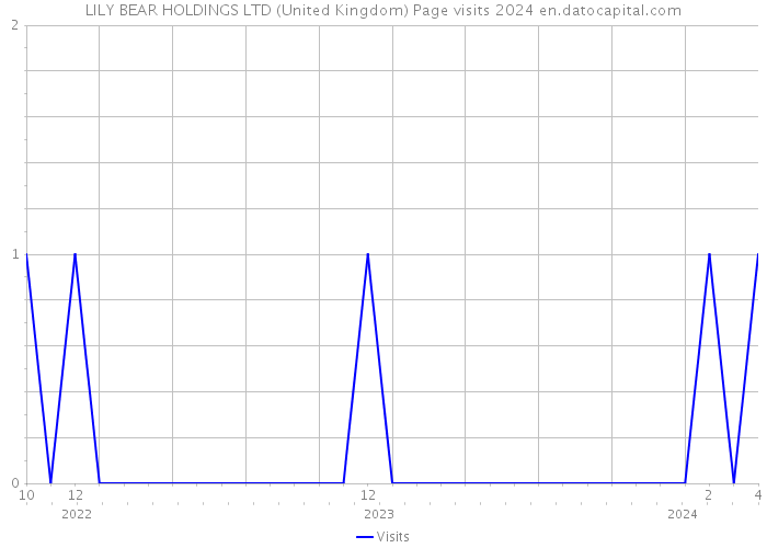 LILY BEAR HOLDINGS LTD (United Kingdom) Page visits 2024 