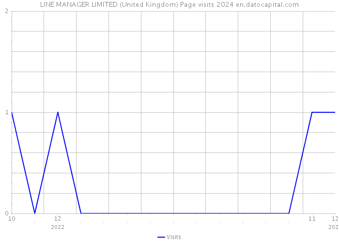 LINE MANAGER LIMITED (United Kingdom) Page visits 2024 