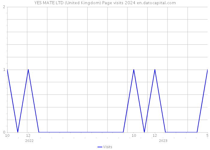 YES MATE LTD (United Kingdom) Page visits 2024 