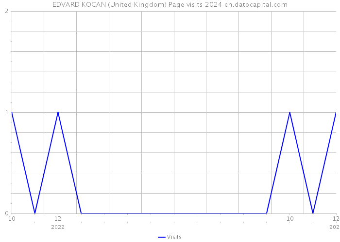 EDVARD KOCAN (United Kingdom) Page visits 2024 