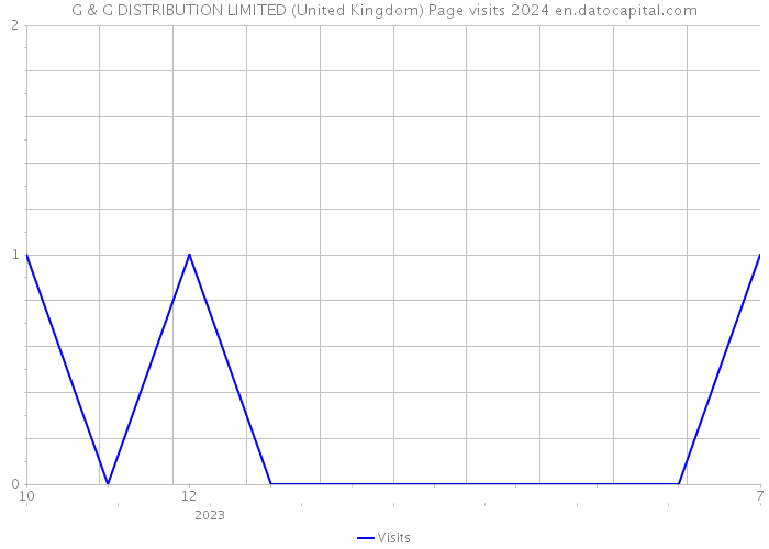 G & G DISTRIBUTION LIMITED (United Kingdom) Page visits 2024 
