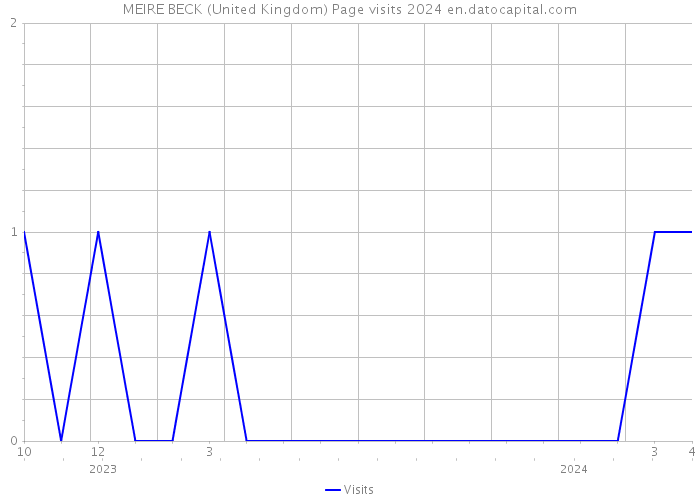 MEIRE BECK (United Kingdom) Page visits 2024 