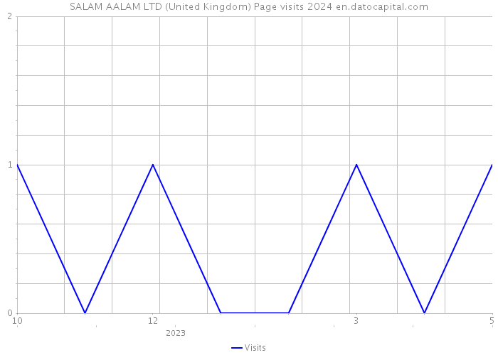 SALAM AALAM LTD (United Kingdom) Page visits 2024 