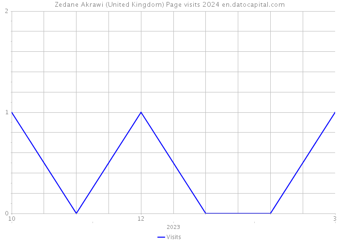 Zedane Akrawi (United Kingdom) Page visits 2024 