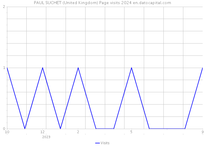 PAUL SUCHET (United Kingdom) Page visits 2024 