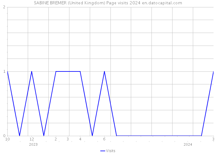 SABINE BREMER (United Kingdom) Page visits 2024 