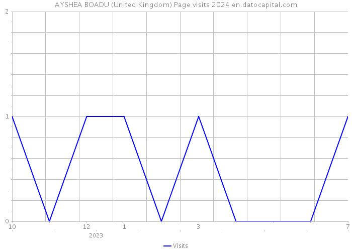 AYSHEA BOADU (United Kingdom) Page visits 2024 