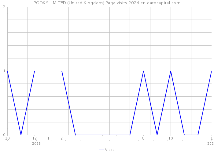 POOKY LIMITED (United Kingdom) Page visits 2024 