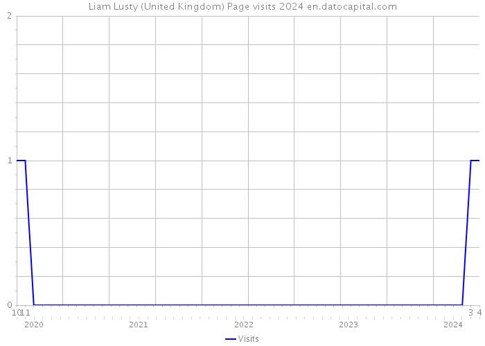 Liam Lusty (United Kingdom) Page visits 2024 
