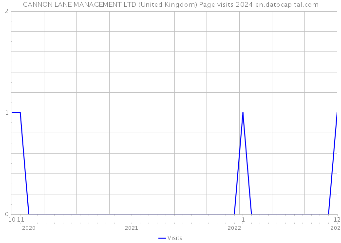 CANNON LANE MANAGEMENT LTD (United Kingdom) Page visits 2024 