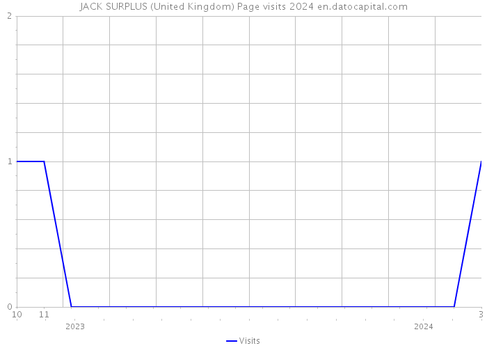 JACK SURPLUS (United Kingdom) Page visits 2024 