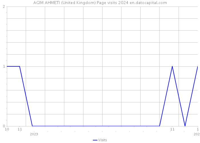 AGIM AHMETI (United Kingdom) Page visits 2024 