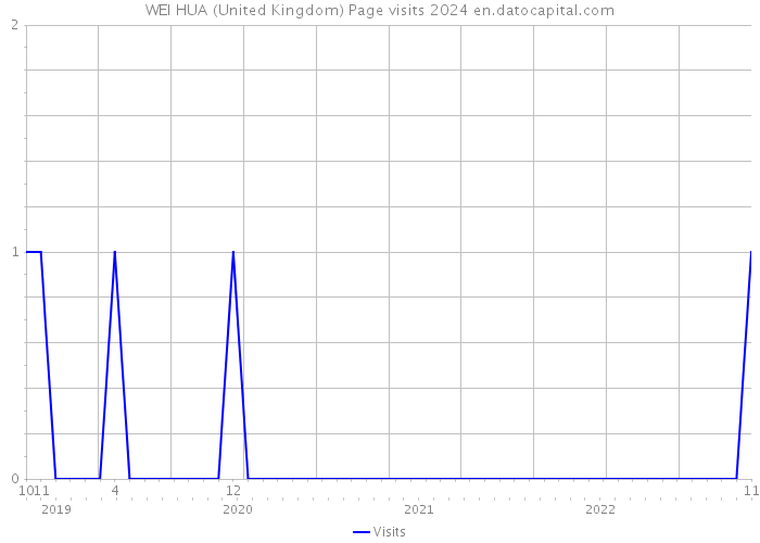 WEI HUA (United Kingdom) Page visits 2024 