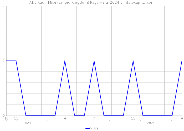 Abdikadir Mise (United Kingdom) Page visits 2024 