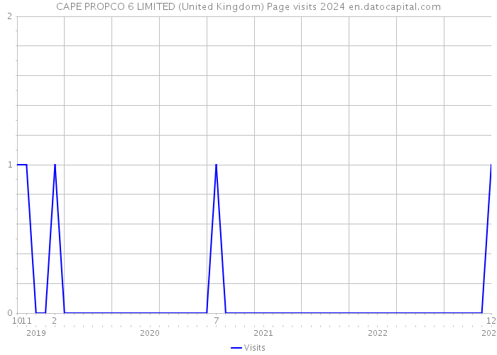 CAPE PROPCO 6 LIMITED (United Kingdom) Page visits 2024 