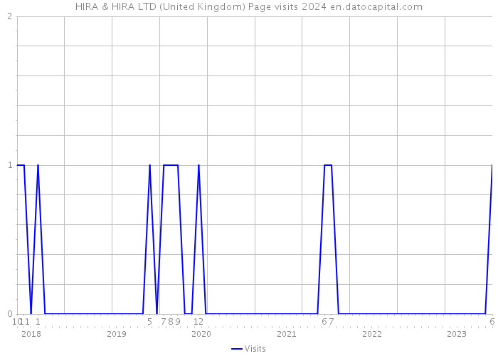 HIRA & HIRA LTD (United Kingdom) Page visits 2024 