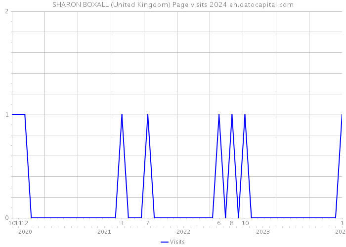 SHARON BOXALL (United Kingdom) Page visits 2024 