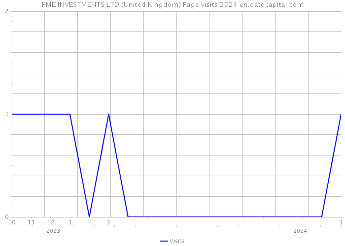 PME INVESTMENTS LTD (United Kingdom) Page visits 2024 