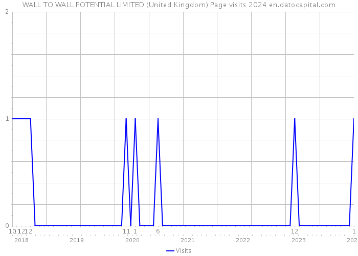 WALL TO WALL POTENTIAL LIMITED (United Kingdom) Page visits 2024 