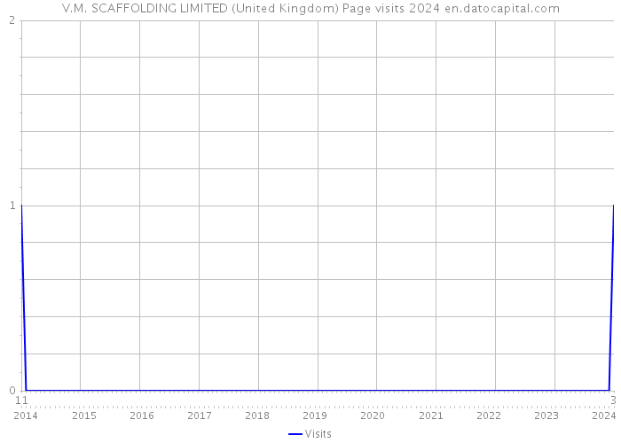 V.M. SCAFFOLDING LIMITED (United Kingdom) Page visits 2024 