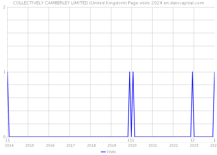 COLLECTIVELY CAMBERLEY LIMITED (United Kingdom) Page visits 2024 